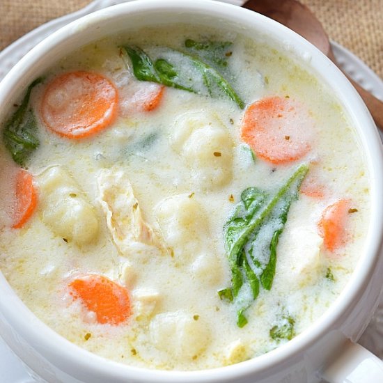 Creamy Chicken Gnocchi Soup