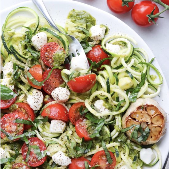 Zucchini Caprese Salad