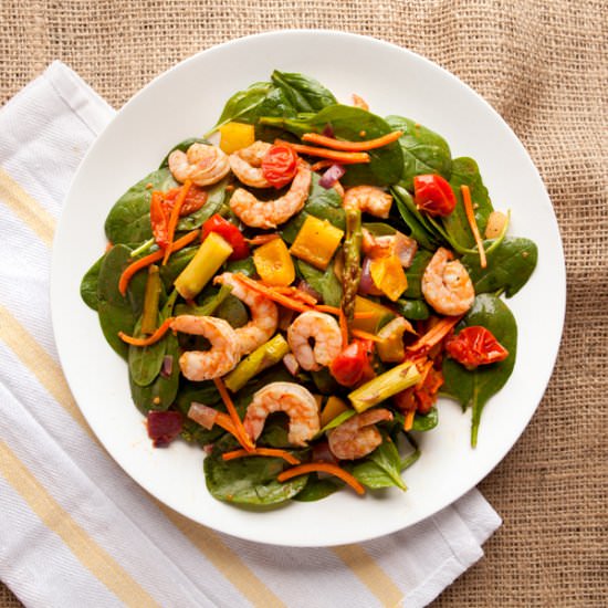 Chili Lime Shrimp & Vegetable Salad