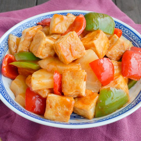 sweet and sour tofu