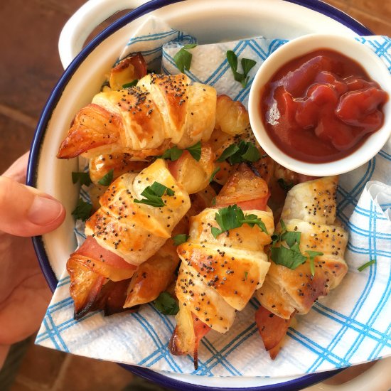 Ham & Cheese Crescents Appetizers