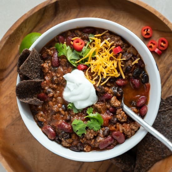 Slow Cooker Beef Chili