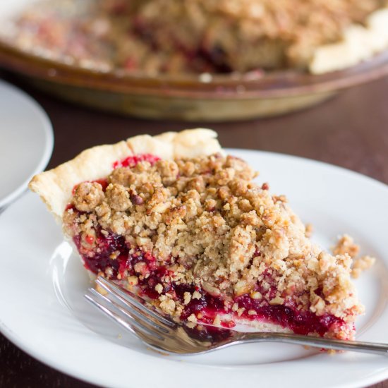 Cranberry Crumble Pie