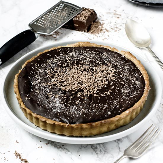 Salted Caramel Chocolate Tart