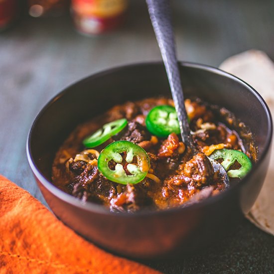 Slow Cooker Chile Con Carne