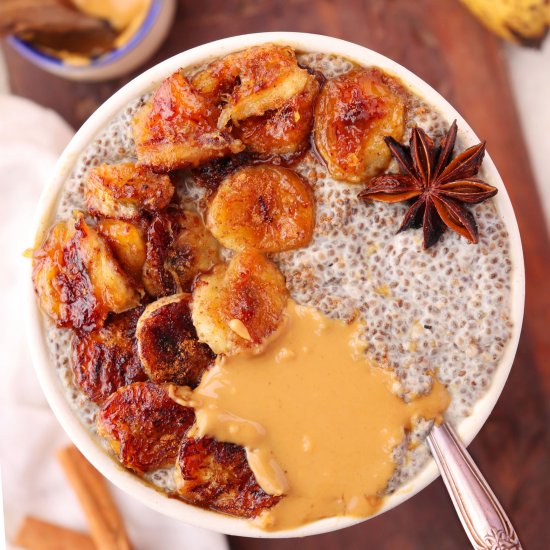 Chia Pudding & Caramelized Bananas