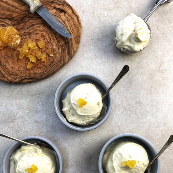 Stem Ginger Ice Cream