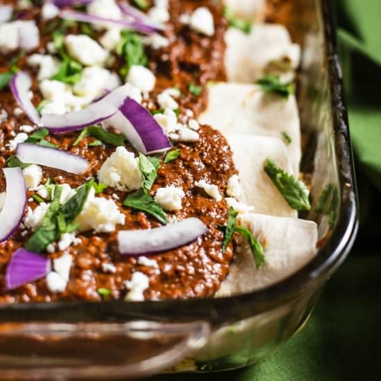 Chicken Mole Enchiladas