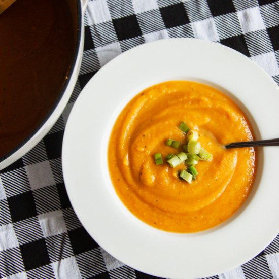 Butternut and Acorn Squash Soup