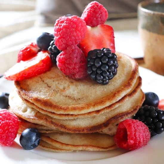 Easy Eggless Pancakes