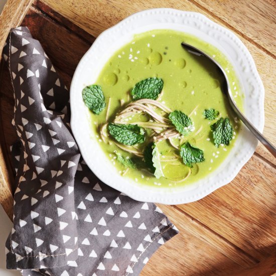 Herby Pesto Soup