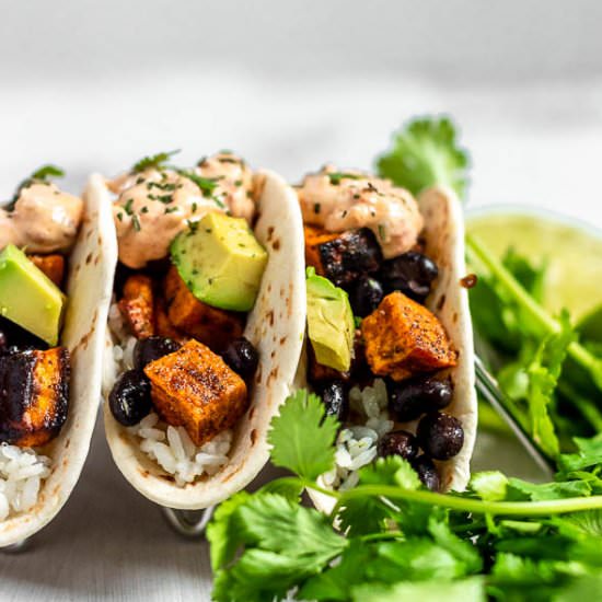 Sweet Potato Black Bean Tacos