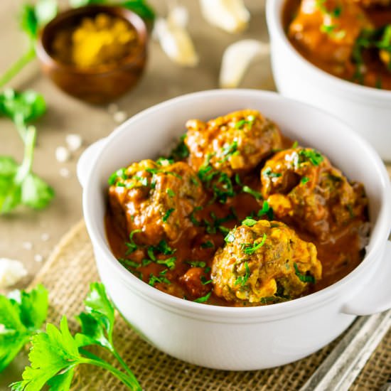 Curried Feta-Lamb Meatballs