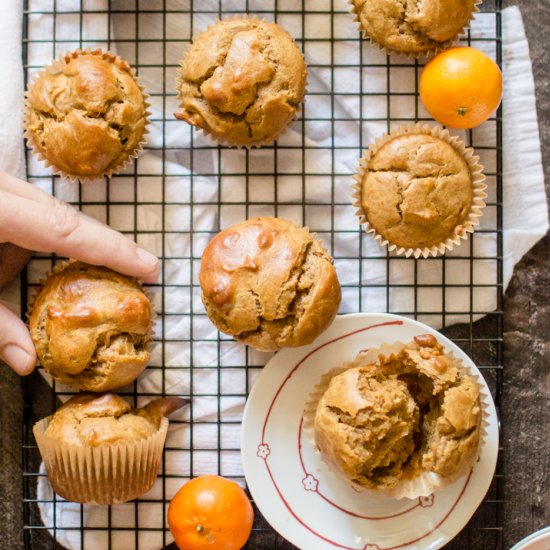 Sweet Potato Peanut Butter Muffins