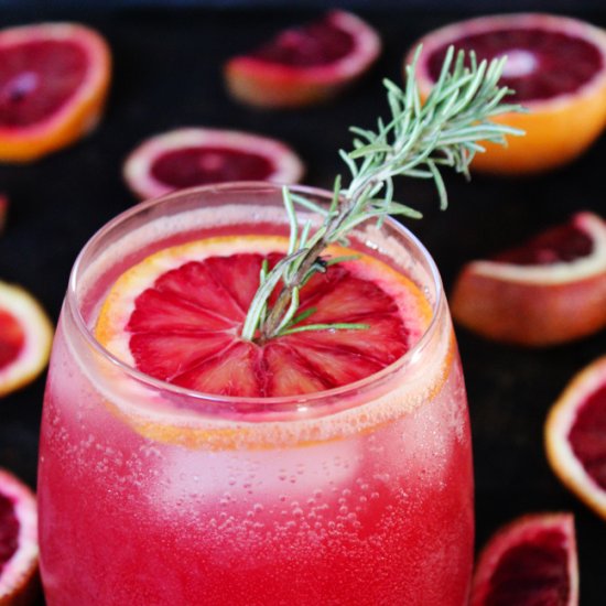 Sparkling Blood Orange Cocktails