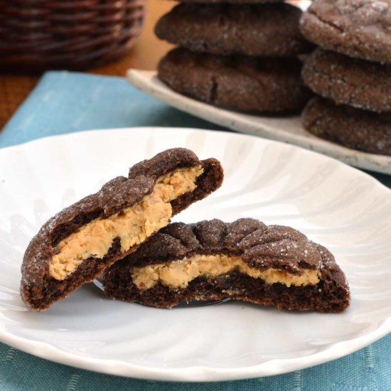 Magic Peanut Butter Middle Cookies