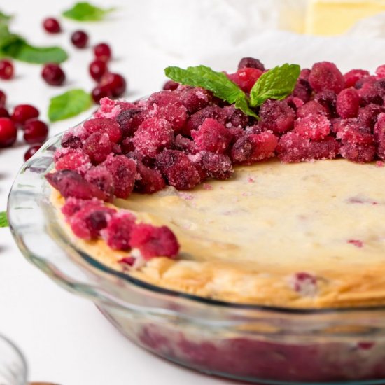 Nantucket Christmas cranberry pie