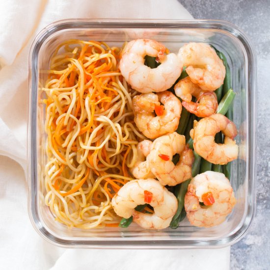 Sweet and Spicy Shrimp Meal Prep