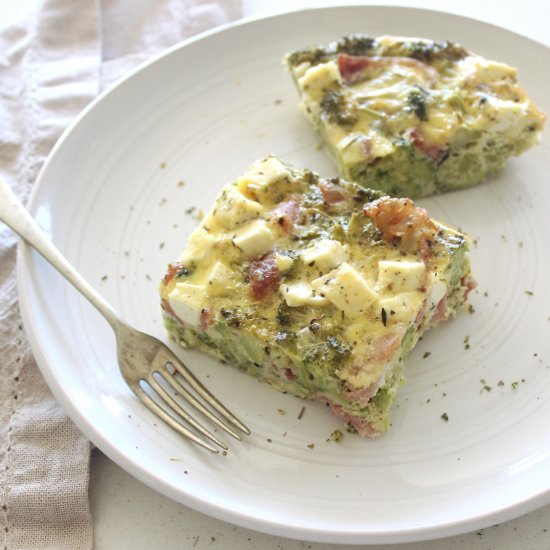 Bacon And Broccoli Crustless Quiche