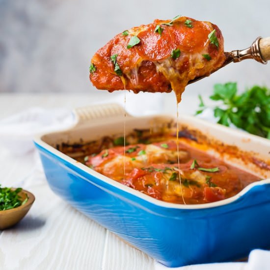 One Pan Pizza Chicken