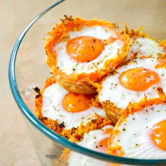 Sweet Potato Egg Nests