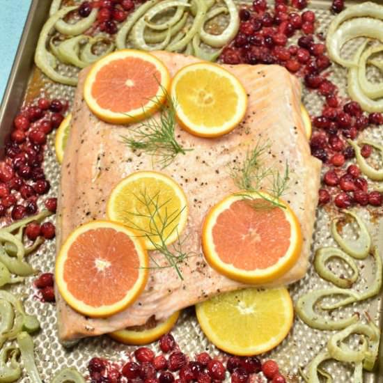 Roast Salmon with Fennel