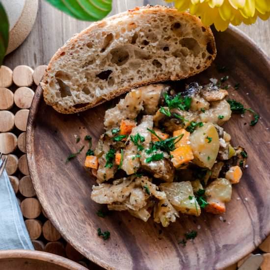 Creamy Chicken Mushroom Casserole