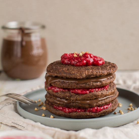 Chocolaty Vegan Sourdough Pancakes