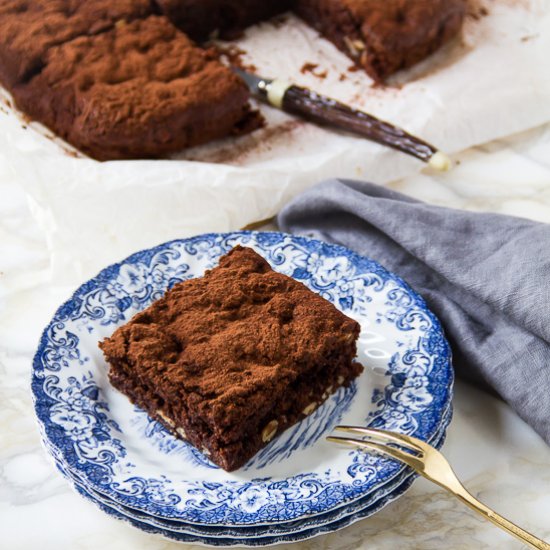 Healthy hazelnut brownie