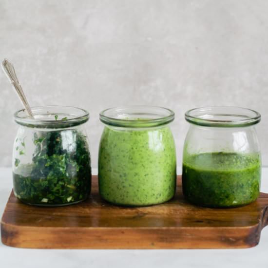 Parsley Pesto – 3 Ways