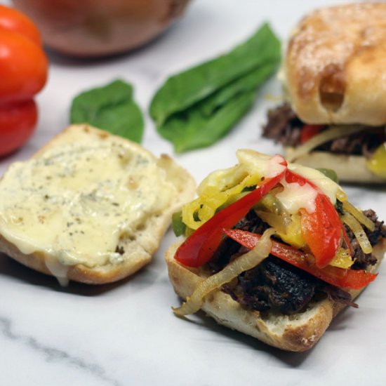 Crock-Pot Italian Beef Sandwiches