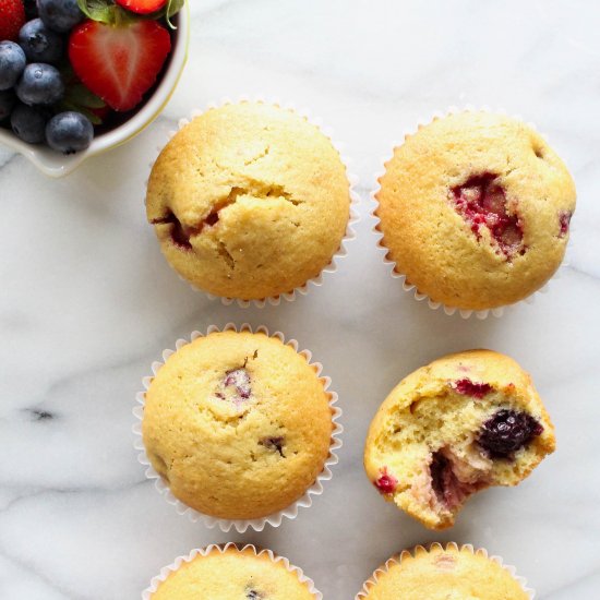 Mixed Berry Muffins