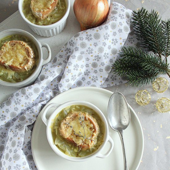 French onion soup au gratin