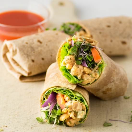 Buffalo Chickpea Wraps