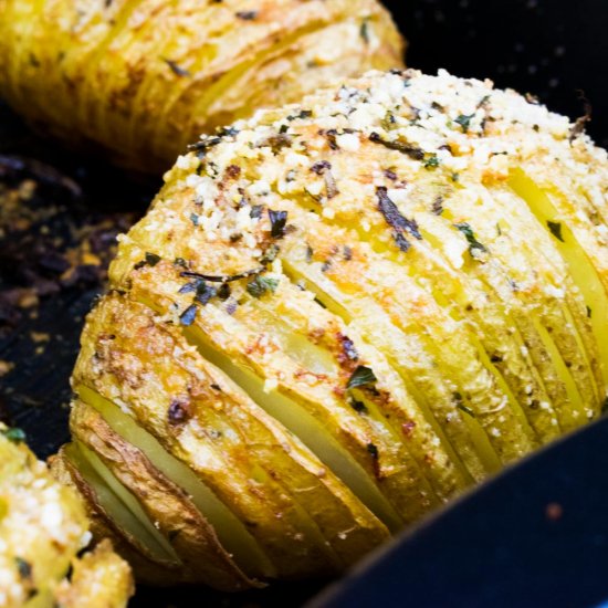 Parmesan Hasselback Potato