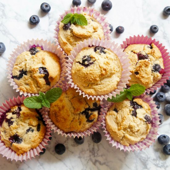 Vegan Blueberry Muffins