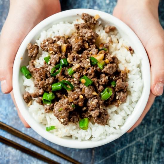 korean beef bowl