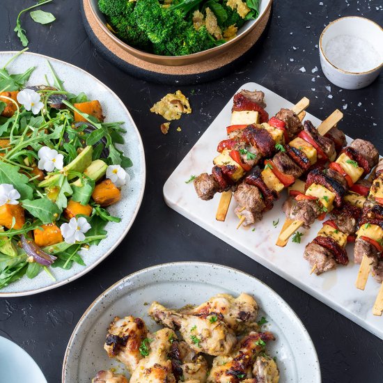 Lamb and Haloumi Skewers