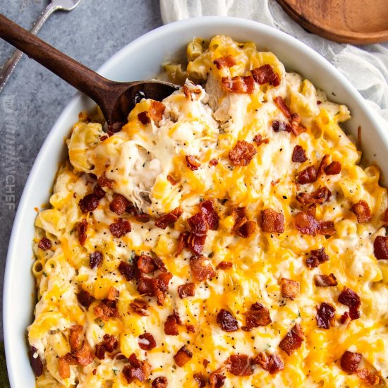 Chicken Bacon Ranch Mac and Cheese