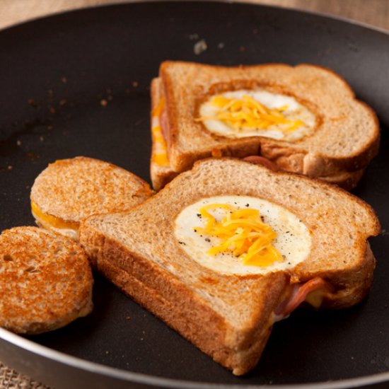 Egg n Grilled Ham & Cheese Sandwich