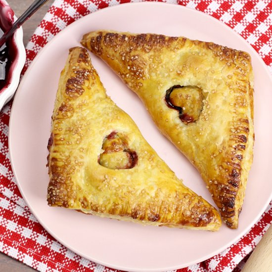 Puff Pastry Cherry Turnovers