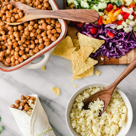 Chickpea and Millet Burritos