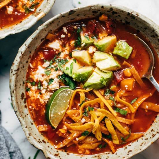 Instant Pot Tortilla Soup