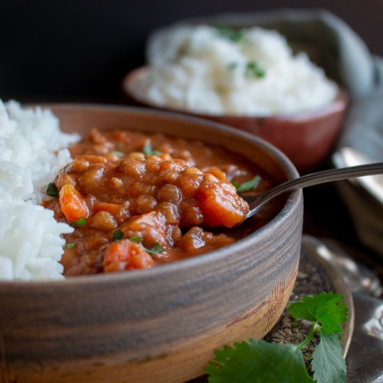 Instant Pot Lentil Ham Stew