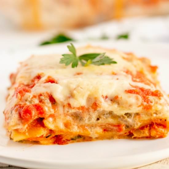 Sausage and Peppers Lasagna