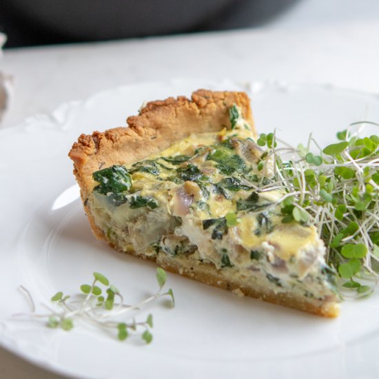 Spinach Artichoke Quiche