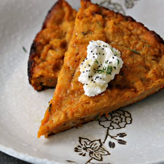 carrot cake scones with cream