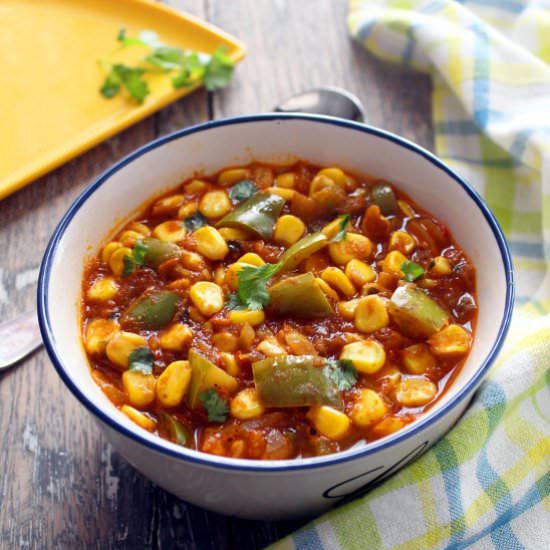 Corn Capsicum Curry