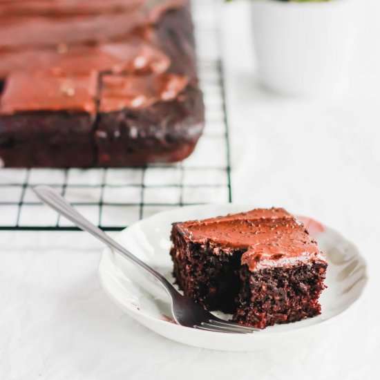 Earl Grey Chocolate Sheet Cake