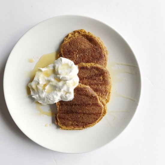 Paleo Pumpkin Pancakes & Coconut